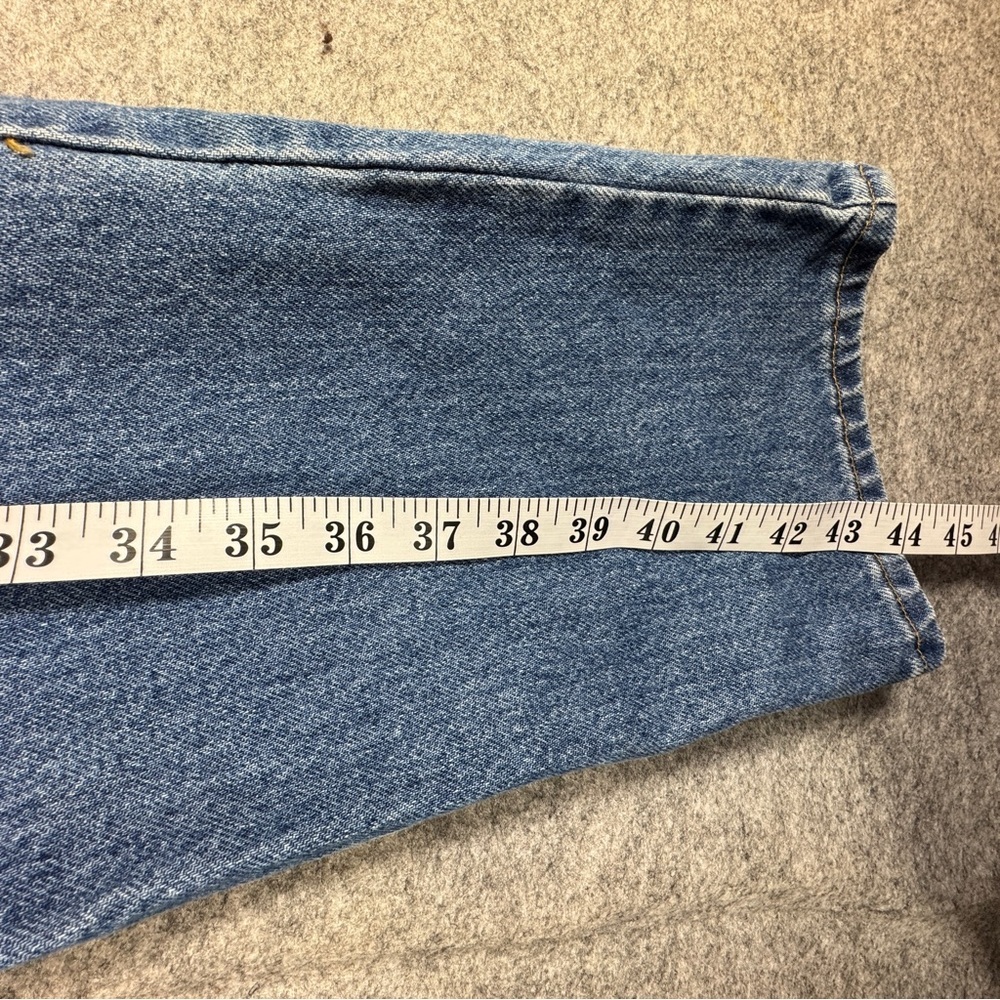 Vintage Levi's 90s Orange Tab Classic Blue Denim Jeans Straight Leg Size 34x32 - Picture 8 of 15